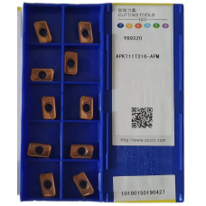 Пластини ZCC-CT APKT11T316-APM YB9320 фрезерні односторонні твердосплавні