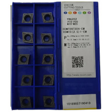 Пластины ZCC-CT CCMT09T304-EM YBG202 токарные твердосплавные