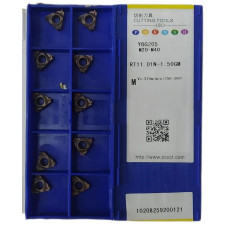 ZCC-CT RT11.01N-1.50 GM YBG205 пластина різьбова твердосплавна, метрична різьба повний профіль 60°