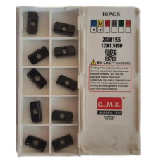 12N1.5ISO ZGM155 твердосплавна пластина для резьбофрез