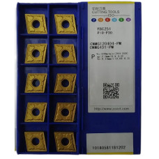 Пластини ZCC-CT CNMG120404-PM YBC251 токарні твердосплавні двосторонні