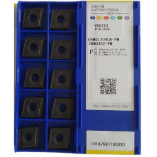 Пластини ZCC-CT CNMG120408-PM YBC252 твердосплавні двосторонні токарні