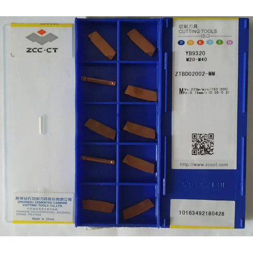 ZCC-CT ZTBD02002-MM YB9320 пластина для відрізки і точіння канавок