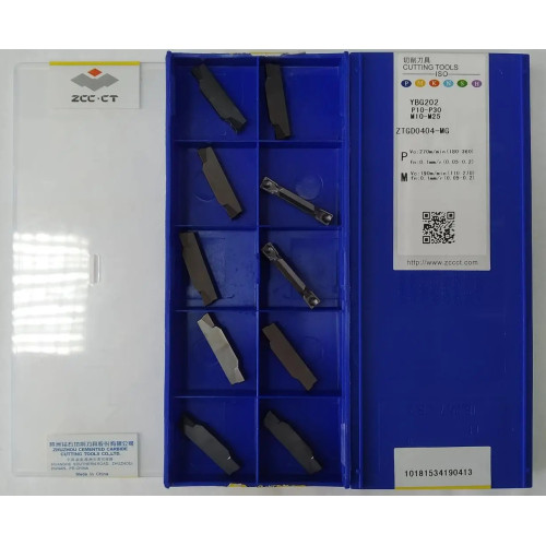 ZCC-CT ZTGD0404-MG YBG202 пластина для відрізки і точіння