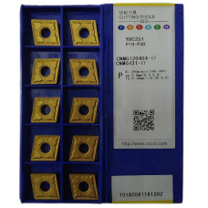 Пластини ZCC-CT CNMG120404-EF YBC251 токарні двосторонні твердосплавні
