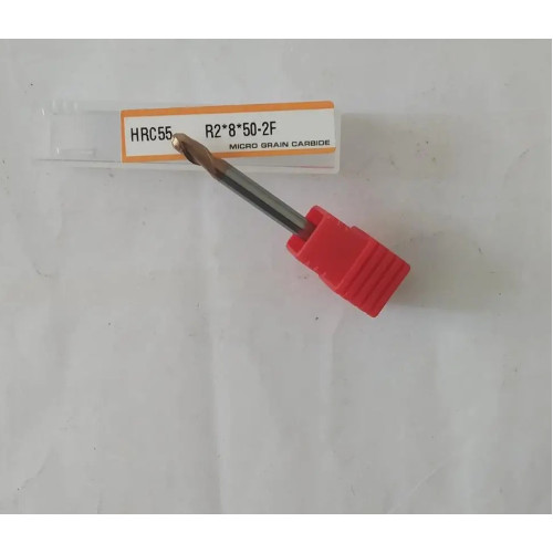 Фреза IN-CNC R2*8*50-2F монолітна сферична твердосплавна