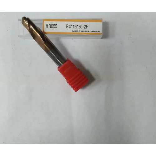 Фреза IN-CNC R4*16*60-2F монолітна сферична твердосплавна
