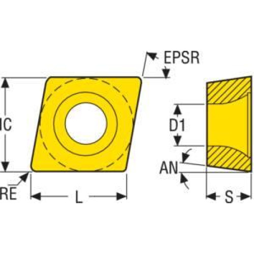Пластина CCMT 060204-F1 CP500