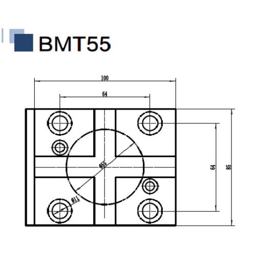 Привідний радіальний блок BMT55-HF-60-ER32